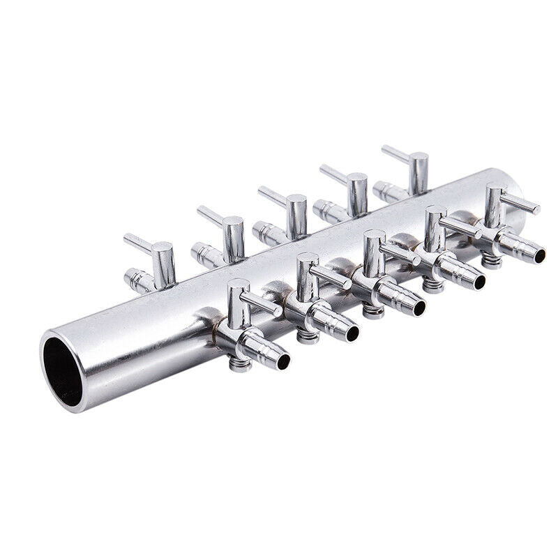 Aquarium 10-Outlet Lever Adjusted Pump Air Valve Manifold Taps