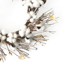 1X(Wreath Creative Cotton Handmade Christmas Hanging Wreath Xmas Decor