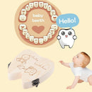Baby Tooth Wooden Box Milk Teeth Organizer Storage Boys Girls Save Souvenir Case