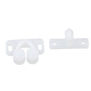 2pcs White Double Twin Roller Door Catches Cabinet Cupboard Furniture Latch