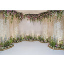 Nordic Wedding Flowers Photography Prop Background Cloth Backdrop for Video