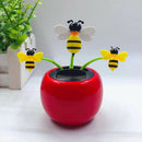 2PCS Dancing Solar Powered 3 Bumble Bee For Home Ornaments Gifts