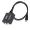 Composite AV CVBS 3RCA to HDMI Video Converter 1080p Upscaler with Power SKS