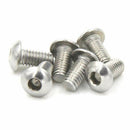 80pcs M5x10mm Stainless Steel Button Head Hex Socket Cap Screws Bolts