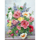 5D DIY Full Drill Diamond Painting Flowers Cross Stitch Mosaic Kits (W1666)