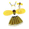 4Pc KIDS GIRLS BUMBLE BEE PARTY TODDLER FANCY DRESS COSTUME HEADBAND