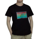 Men Sound Activated Led T-Shirt Light Up Flashing Rock Disco Equalizer Shor Z9J8
