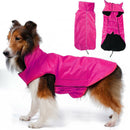Rosy Dog Pet Raincoat Waterproof Outdoor Rain Jacket Fleece Lined Coatl XXL