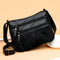 Fashion Women Splicing PU Rabbit Shoulder Bag Multi-pocket Messenger Purse