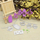 3pcs Conch Lantern Cutting Die Stencil Scrapbook Embossing Folder DIY Craft
