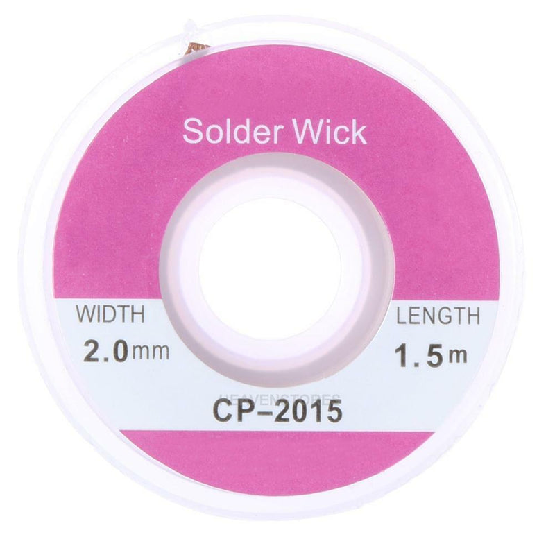 5PCS 5ft 2.0mm Desoldering Braid Solder Remover Sucker Flux Wick Cable Wire Lead