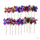 Pack of 100pcs Foil Windmill Food Sticks Cocktail Party Table Decor