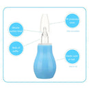 Manual Silicone Nasal Aspirator Infant Nasal Suction Nose Cleaner (Blue) A