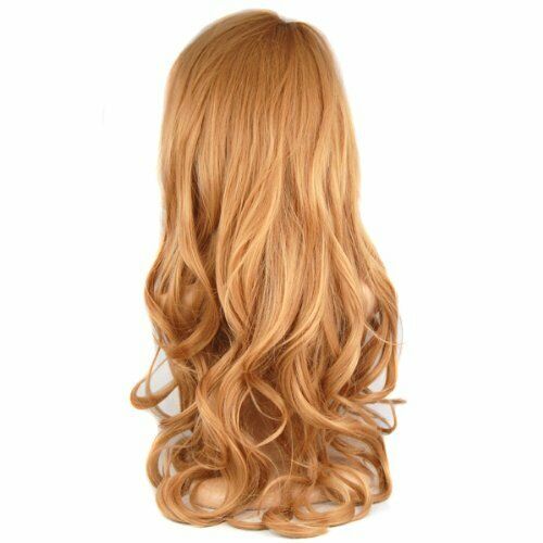 28 Inches Wig Light Brown + Wig Cap X6A7