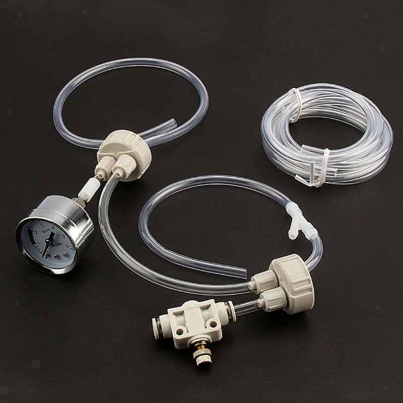 DIY Aquarium Plants Tank CO2 System Kit Tube Valve Guage Bottle Cap, Easy to