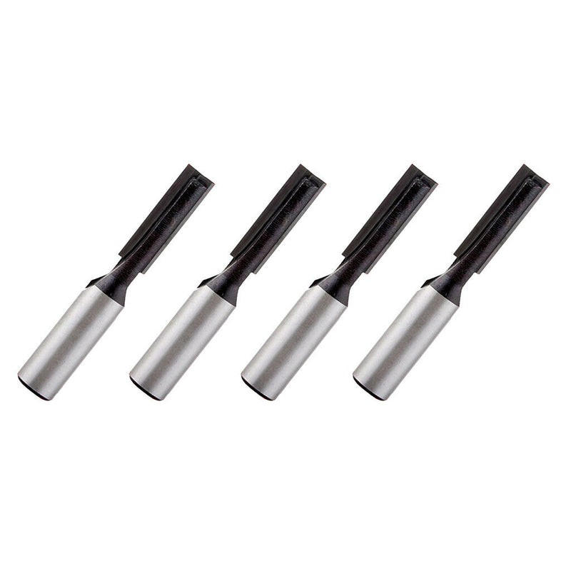 4 Pack 8mm Shank Bottom Cleaning Straight/ Dado Router Bit 6mm Wood Cutting