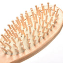Paddle Hair Care Brush Wooden Massage Comb Scalp Stress Release Beauty Tool liau
