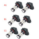 2x LED Fog Light Projector Car Driving DRL Lamp H10 --White Light Usef RJJ