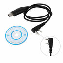 1PCS K Head Walkie Talkie Writing Line USB Computer FM Front BF-UV5R EKU