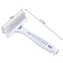 White Rake Comb for Dogs Brush Short Long Hair Shedding Remove Cat Dog BrusSEAU