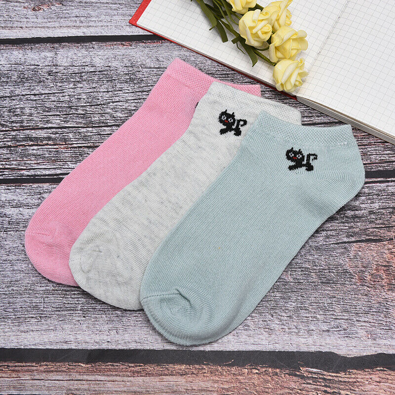 Women kitten with Comfo rtable Cotton Sock Slippers Short Ankle Socks OZ