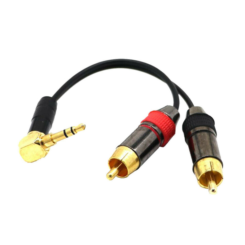 3.5mm Male To RCA RCA Male Audio Adapter Cable, Optimal Signal Transmission And