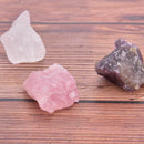 1 set Natural crystal stone seven chakras Black cloth bag large grain unpolS Hn