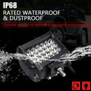 LED Work Light Bars 72W 7200LM Quad Rows Offroad Driving Spot Beam Jee VVT