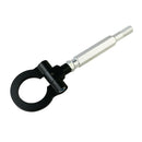 Tow Hook Ring Black Aluminium Alloy Strap Ring Kit Front Rear for Subaru