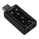Black Sound Card 7.1 External USB 2.0 Audio Adapter Drivers CD Y8G1