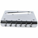 Tele Style Single Coil Guitar Bridge with 6 Barrel Saddles for Telecaster
