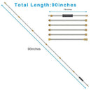 6 Pcs Pressure Washer Wand Extension Stainless Steel Extension Wand 7.5 Ft(