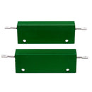 100W 0.5 Ohm Green Aluminum Housed Wirewound Resistors 2 Pcs W9Y5