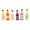 6Pieces Kitchen Bar Decoration Drink Wine Juice Champagne Beer Bottles for 1:12