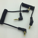 Aux Cable 3.5mm Male to Male Cord L-Shaped Right Angle Car Audio Headphone Jack