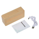 ã€Voice Control Calendar Thermometerã€‘Rectangle Wood Wooden LED Digital Alarm