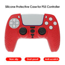 Silicone Controller Protective Case for Sony PS5 Anti-Slip Cover (Red) A