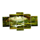 5 Panels HD Modern Art Oil Landscape Painting Canvas Print Wall Picture