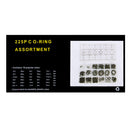 225 x Rubber O Ring O-Ring Washer Seals Assortment Black Car Air Gas Kit 18 Size