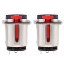 2Pieces 6.35mm Female Jack Socket For Audio Microphone Cables Connectors