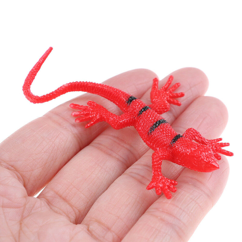 12Pcs/Set Small Plastic Lizard Gecko Reptiles Gigures Kids Party Bag Fillers ME