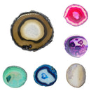 4x Agate Slice Crystal Quartz Stone Jewelry Making Jewelry Display Mix 6#
