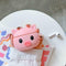 Cute Pink Pig Pattern Protective Cover Shockproof Silicone Case for Airpods 1/2