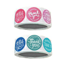 500 Pieces Thank You Sealing Stickers Round Floral Labels DIY 2.5 inch Red