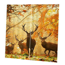 2 Panel Silky Blackout Window Curtain Darkening Thermal Bath Drape Deers