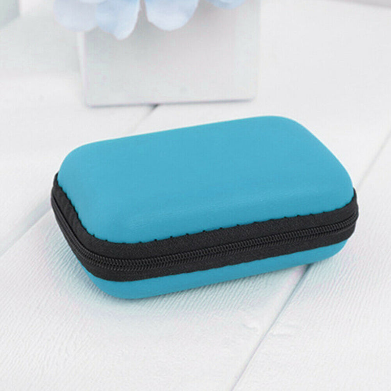 15 Slot Essential Oil Bottle Holder Rollers Storage Bag Organizer (Blue) A