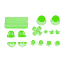 Clear Green Full Button Trigger Replacement Mod Set for Playstation 4 Controller