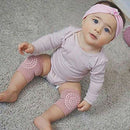 Cotton Baby Crawling Knee Pads, Leg Warmers & High Socks, Five Pairs N2F9