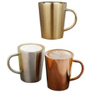 340 Ml Stainless Steel Copper Plated Coffee Cup Double Layers 304 High Temp I9W1