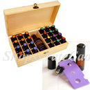 25 Slots Oil Aroma Storage Wooden Case Box Essential Organizer Container Display